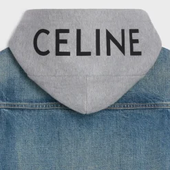 Outlet trucker jacket in union wash denim Coats & Blousons | Denim