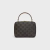 Hot VANITY BOX in TRIOMPHE CANVAS AND CALFSKIN Women Triomphe Canvas