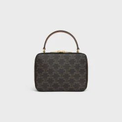 Hot VANITY BOX in TRIOMPHE CANVAS AND CALFSKIN Women Triomphe Canvas