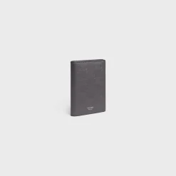Clearance VERTICAL CARD HOLDER in Calfskin with triomphe embossed Categories·Oin And Card Holders