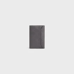 Clearance VERTICAL CARD HOLDER in Calfskin with triomphe embossed Categories·Oin And Card Holders