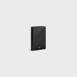 Fashion VERTICAL CARD HOLDER in LIZARD EMBOSSED CALFSKIN Essentials | Categories·Oin And Card Holders