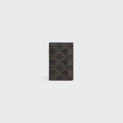 Sale VERTICAL CARD HOLDER in Triomphe Canvas Triomphe Canvas | Essentials