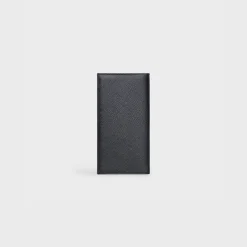 New Vertical Wallet with Coin Compartment in grained calfskin Essentials | Categories·Allets