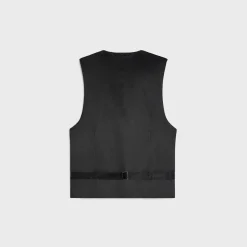 Online vest in wide pinstripe virgin wool Jackets & Trousers