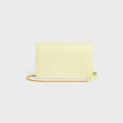 Fashion WALLET ON CHAIN MARGO in Shiny calfskin Women Margo