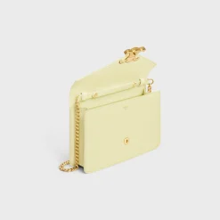 Fashion WALLET ON CHAIN MARGO in Shiny calfskin Women Margo