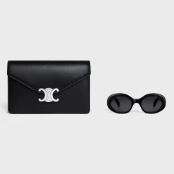 Online WALLET ON CHAIN MARGO in Shiny calfskin Women Margo
