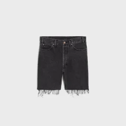 Outlet Wesley shorts in charcoal wash denim Denim | Pants And Shorts