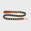 Clearance Wide Dog Leash in Triomphe Canvas and Calfskin with Studs Dog Accessories
