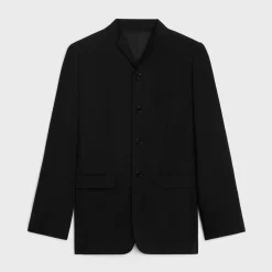 Sale wing collar jacket in diagonal wool Jackets & Trousers