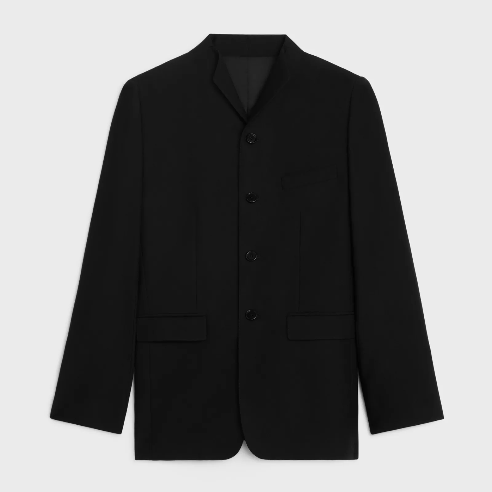 Sale wing collar jacket in diagonal wool Jackets & Trousers