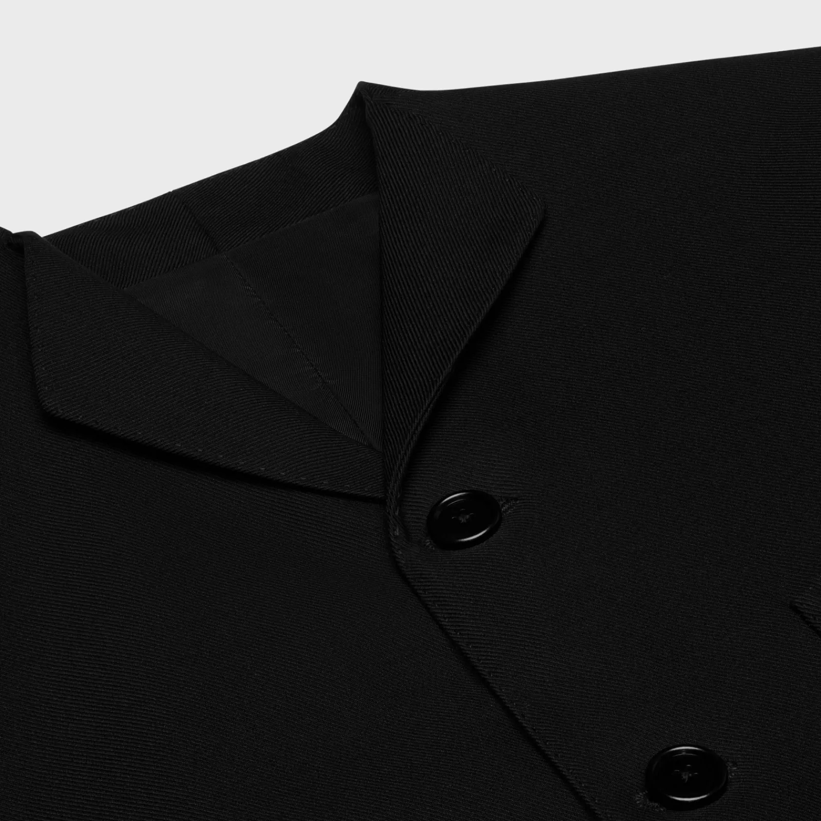 Sale wing collar jacket in diagonal wool Jackets & Trousers