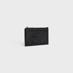 Clearance ZIPPED CARD HOLDER CUIR TRIOMPHE IN SHINY CALFSKIN Women More Lines·Cuir Triomphe | Categories·Coin And Card Holders