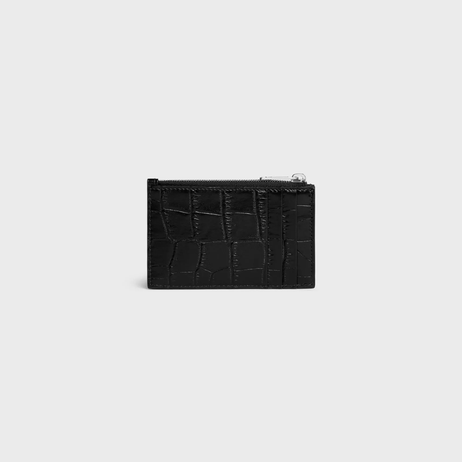 Best Zipped Card Holder in Crocodile Embossed Calfskin Essentials | Categories·Oin And Card Holders