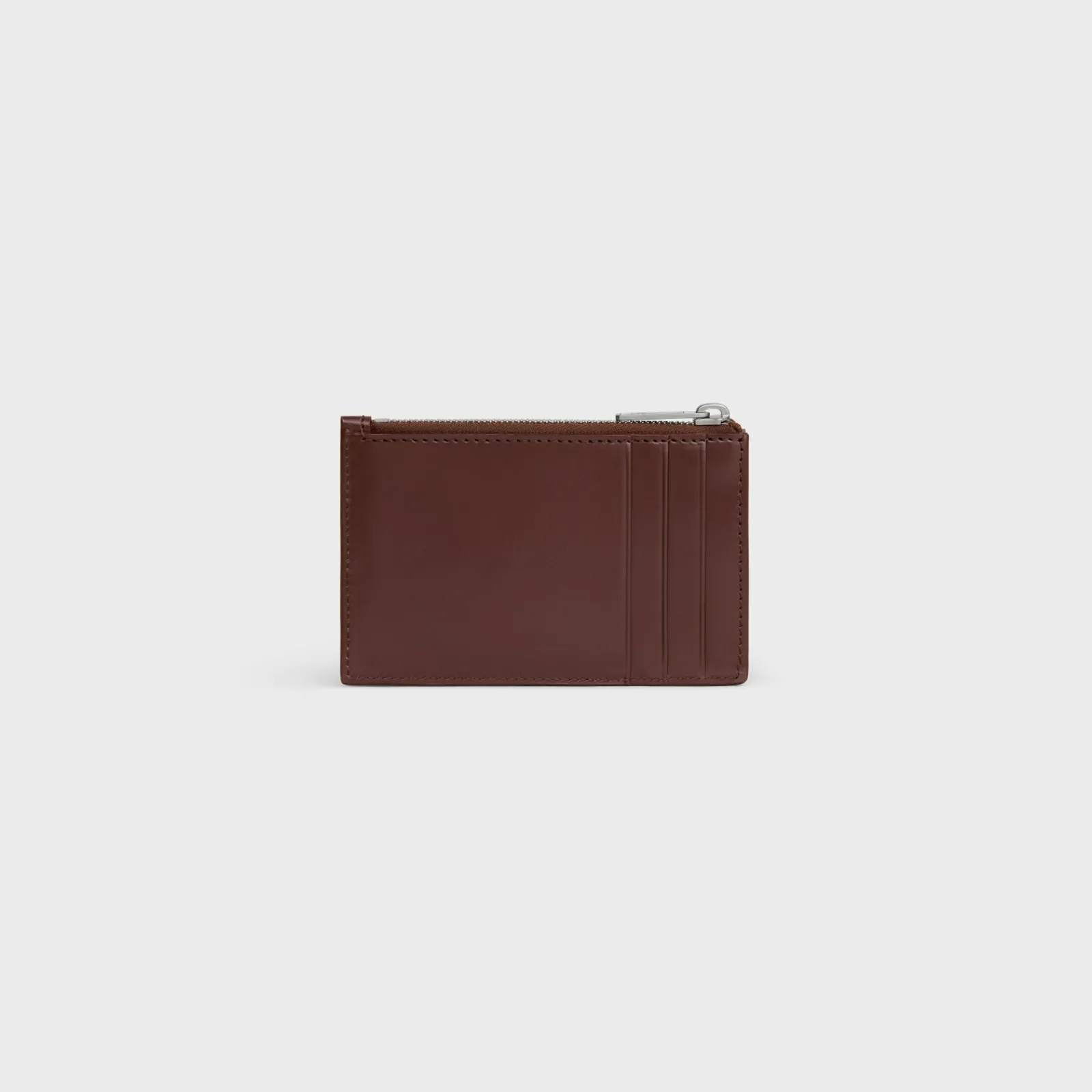 Best Zipped Card Holder in Satinated calfskin with triomphe embossed Categories·Oin And Card Holders