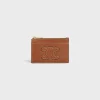 Online Zipped Card Holder in smooth lambskin Women More Lines·Cuir Triomphe | Categories·Coin And Card Holders