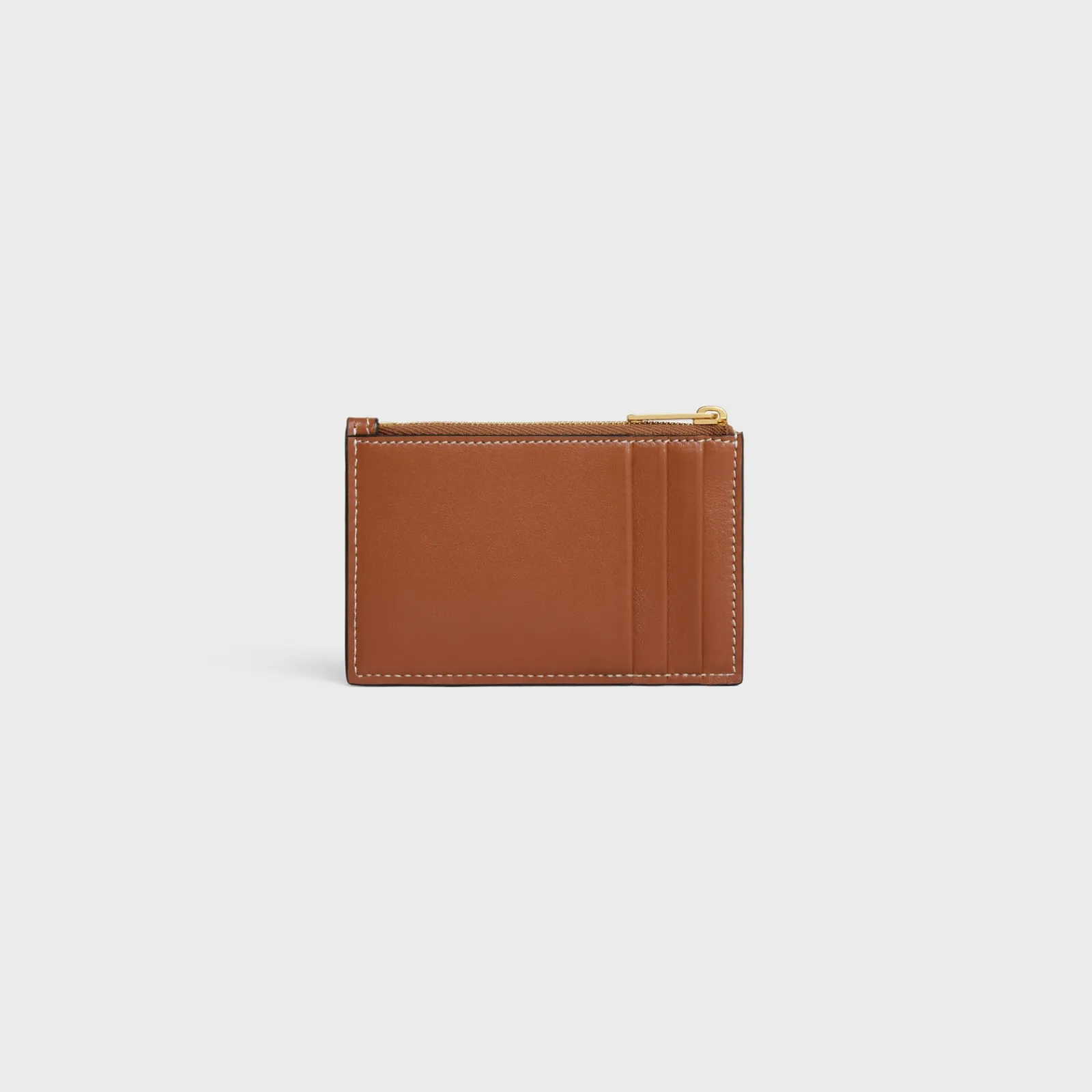 Online Zipped Card Holder in smooth lambskin Women More Lines·Cuir Triomphe | Categories·Coin And Card Holders