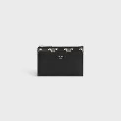 New Zipped Card Holder in Triomphe canvas two-tone and calfskin Triomphe Canvas | Categories·Oin And Card Holders