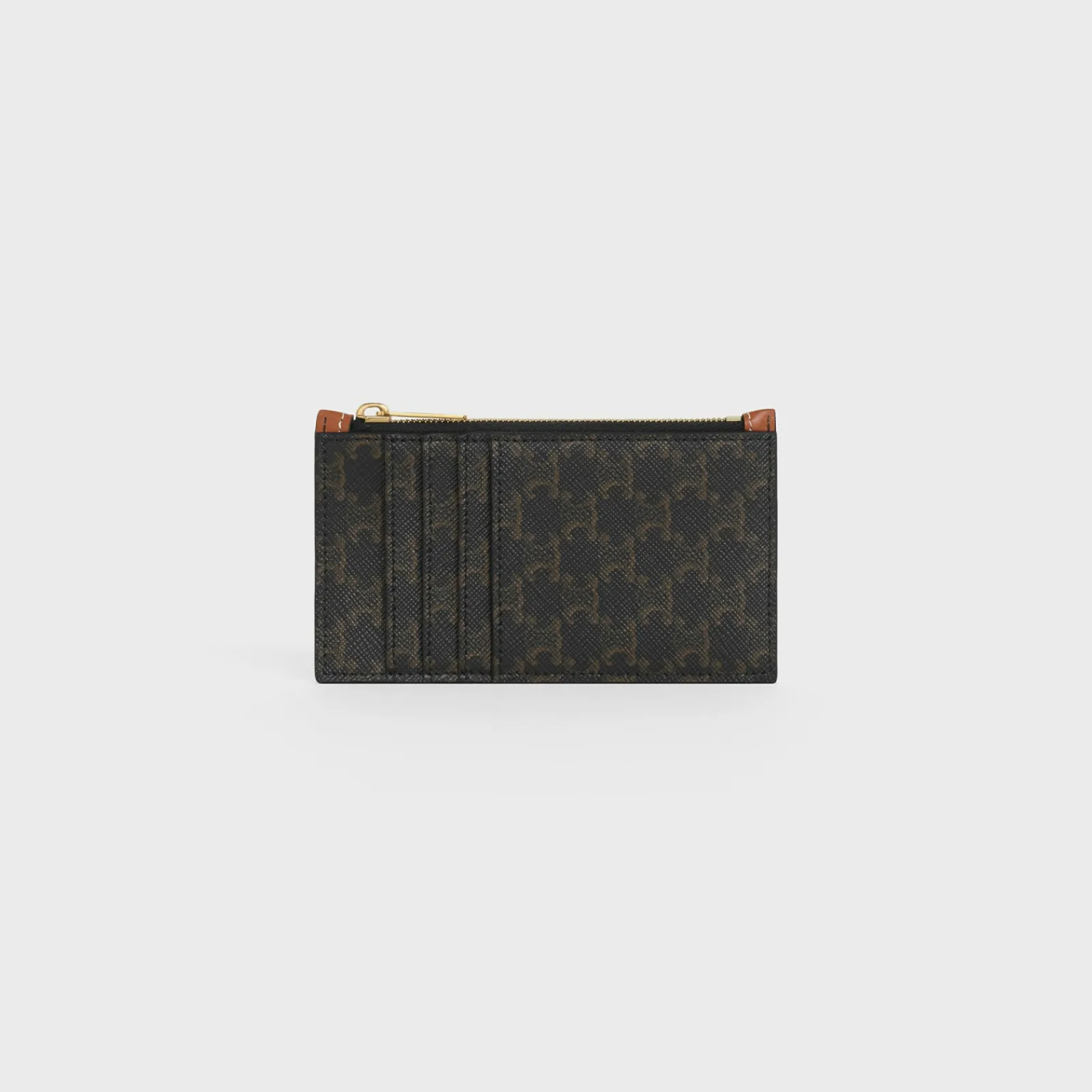 Fashion Zipped card holder in Triomphe Canvas and Lambskin Triomphe Canvas | Essentials