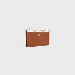 Fashion Zipped Card Holder in Triomphe Canvas AND Lambskin Triomphe Canvas | Categories·Oin And Card Holders