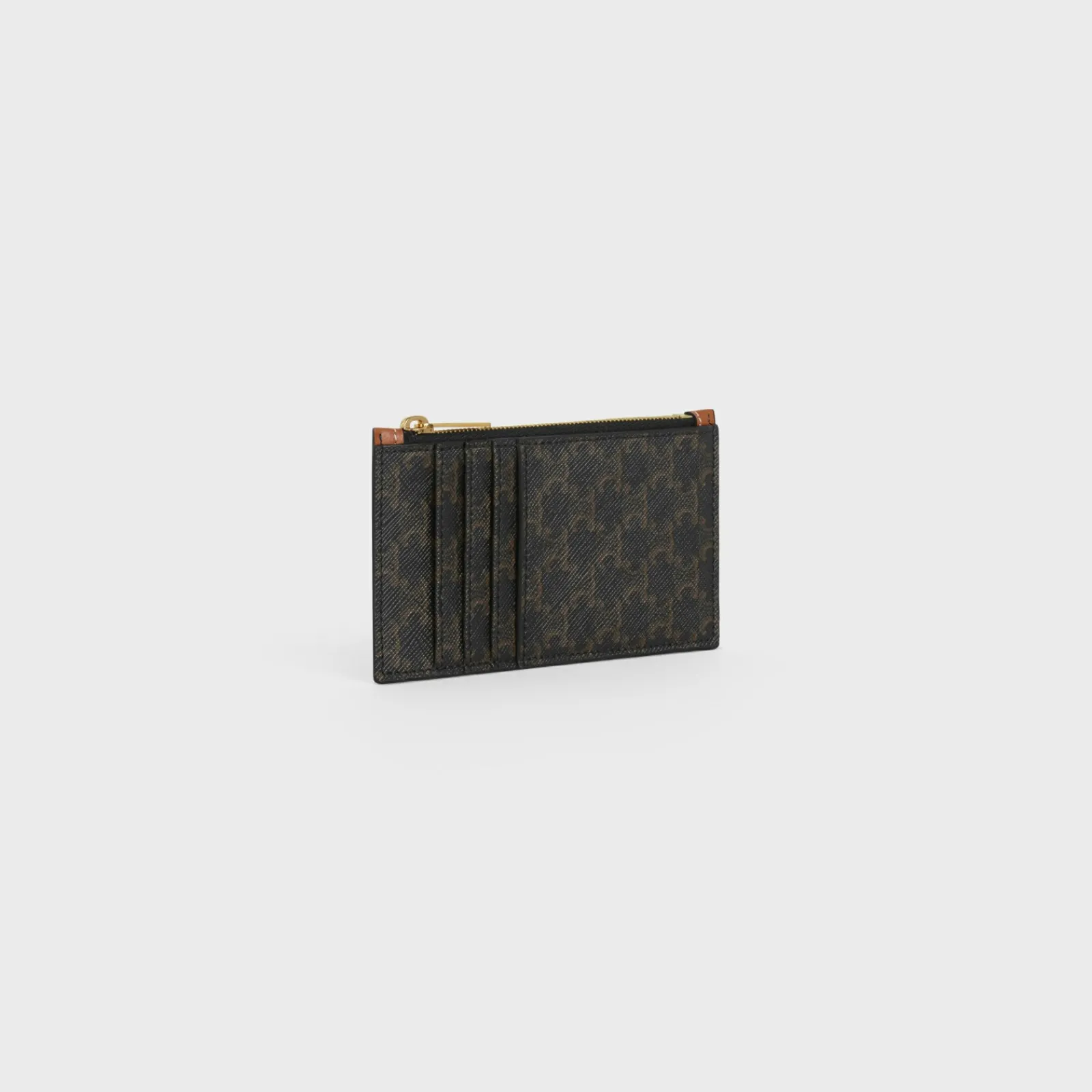 Fashion Zipped card holder in Triomphe Canvas and Lambskin Triomphe Canvas | Essentials