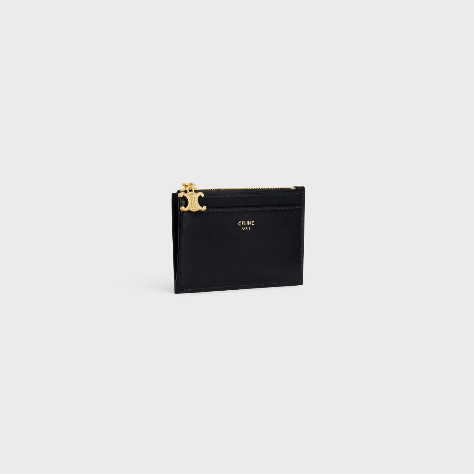 Discount ZIPPED CARD HOLDER TRIOMPHE CHARMS in SHINY CALFSKIN Women Triomphe | Categories·Wallets