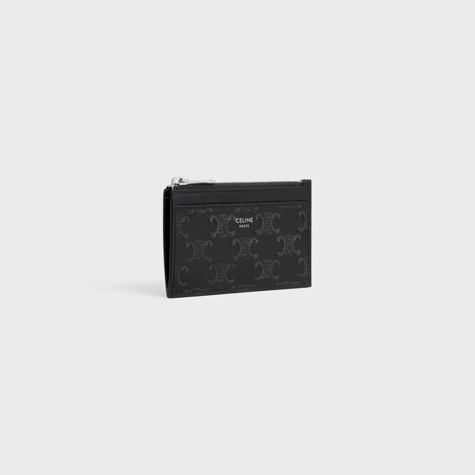 Discount Zipped Card Holder Triomphe L.Embossed Calf T.Emb Essentials | Categories·Oin And Card Holders
