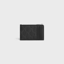 Discount Zipped Card Holder Triomphe L.Embossed Calf T.Emb Essentials | Categories·Oin And Card Holders